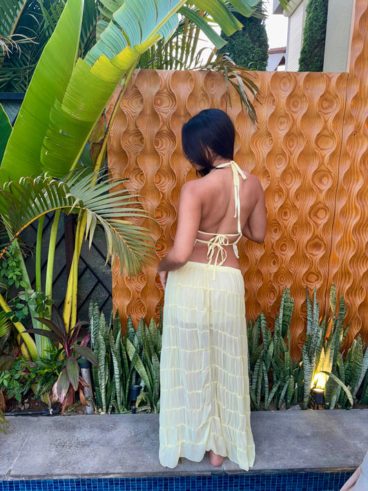 Soleil Butter Yellow Skirt