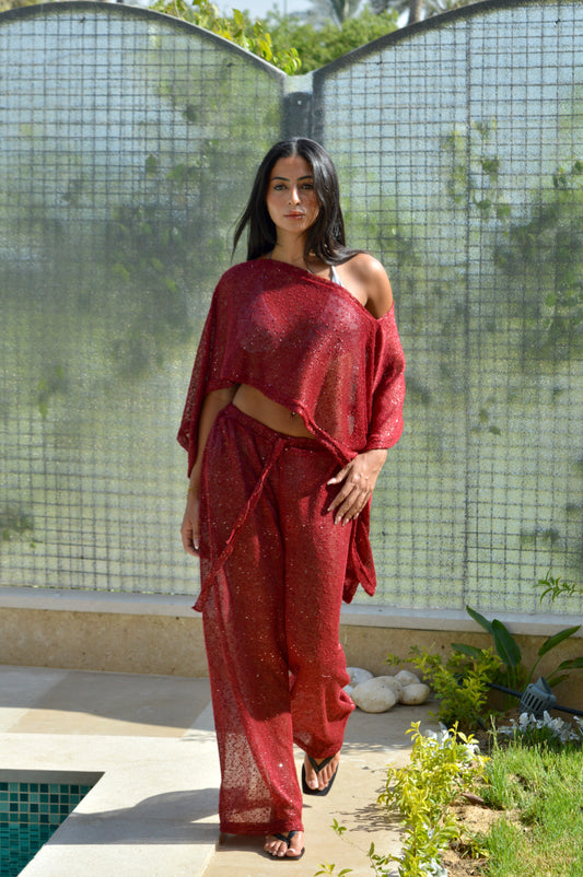 Lustre Set - Burgundy